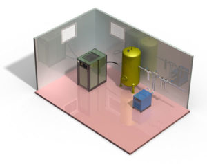 Air compressor location