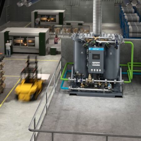 nitrogen maintenance system inside warehouse building