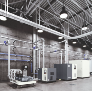 vacuum pumps within warehouse